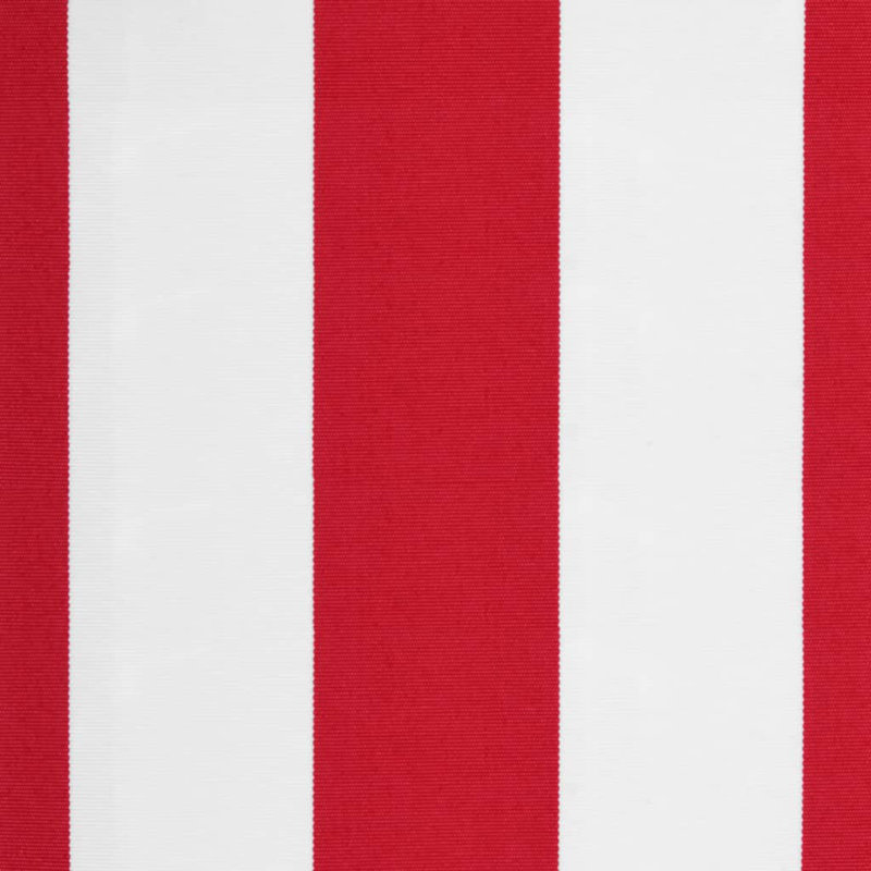 VidaXL 20cm D Polyester Cover Retractable Fabric Replacement, 580cm W x 20cm D, Striped, Red/White/Black