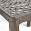 Table de salle à manger d'extérieur moderne en aluminium avec accents tissés (seulement tables, pas de chaises)