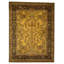 Hand Knotted Wool Oriental Area Rug in Gold And Black