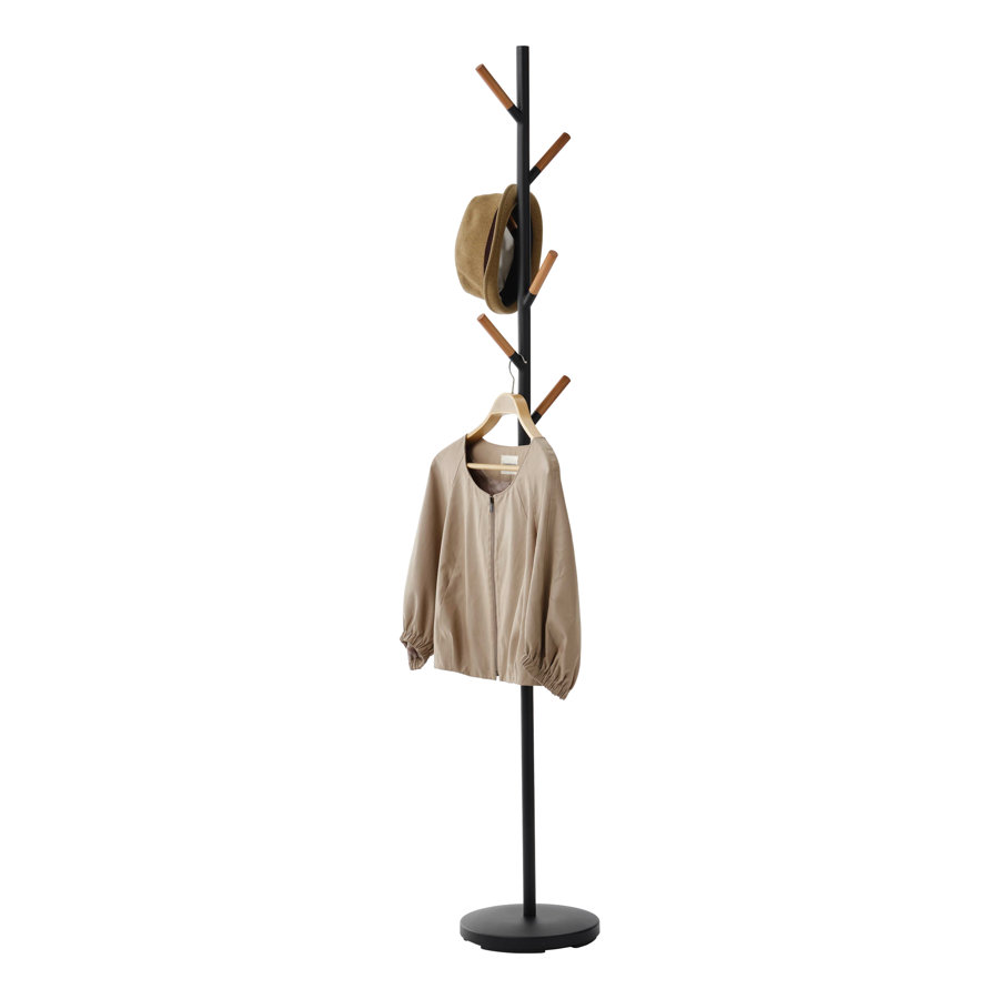 Yamazaki Home Coat Hanger, Steel, Weighted Base