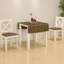 Table de salle à manger à abattant Suzie brun / crème, H 29,28 po x l 46,78 po x P 29,31 po