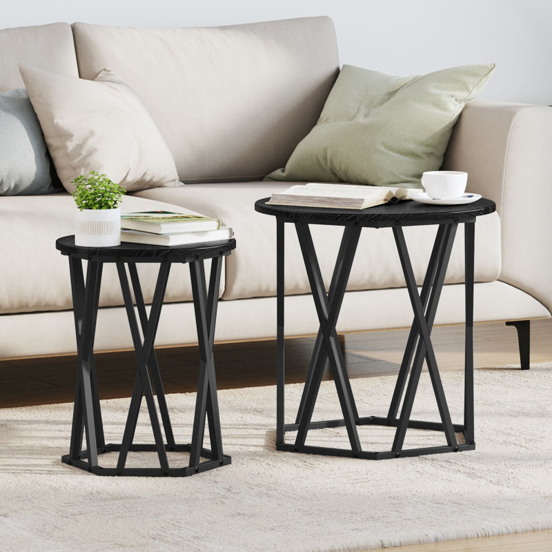 Coffee Table, Black Oak, 50cm H x 50cm W x 50cm D