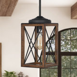 Gracela 1 - Light Metal Pendant Light Fixtures, 48" Adjustable Pipes for Flat and Slop Ceiling