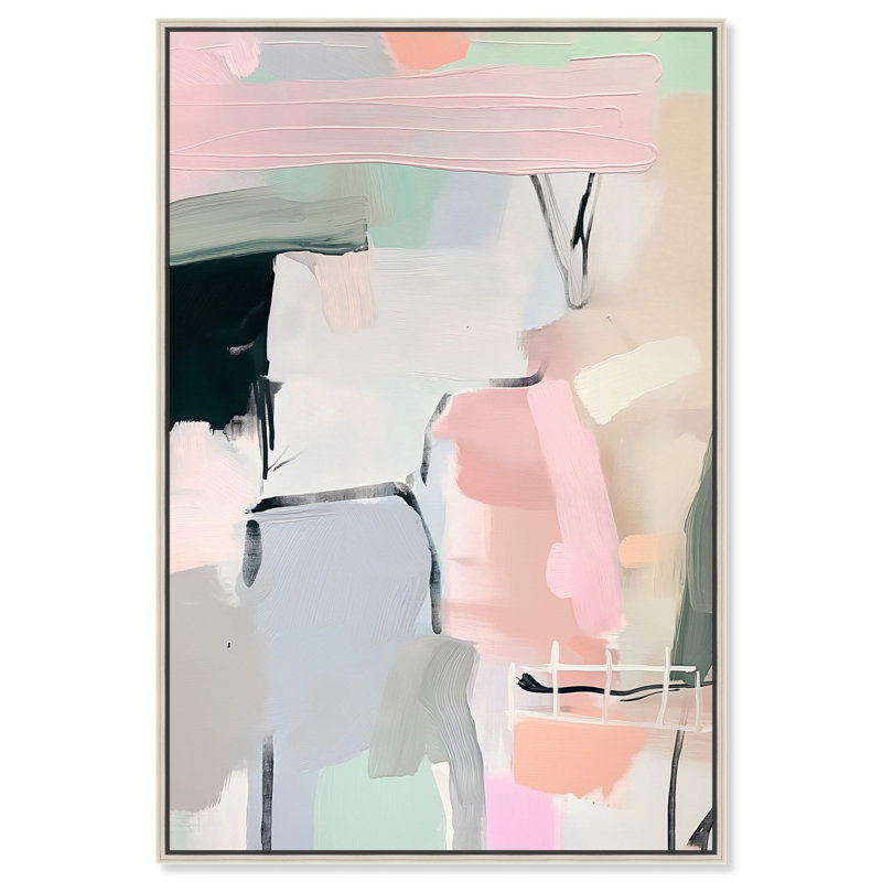 «Pastel Reflections» par Art Remedy, Cadre argenté, H 25 po x l 17 po