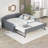 Upholstery Daybed with Trundle and USB Charging Design