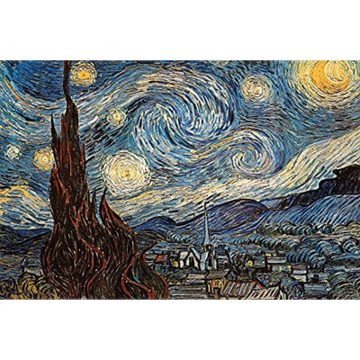 Starry Night by Vincent Van Gogh - Wrapped Canvas Print