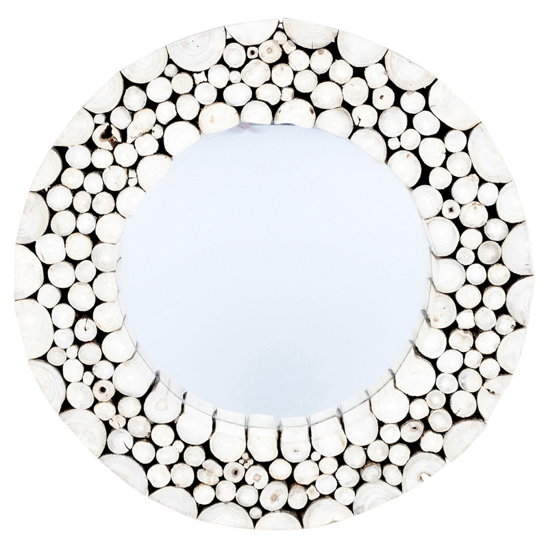 Pretor Wood Flat Wall Mirror