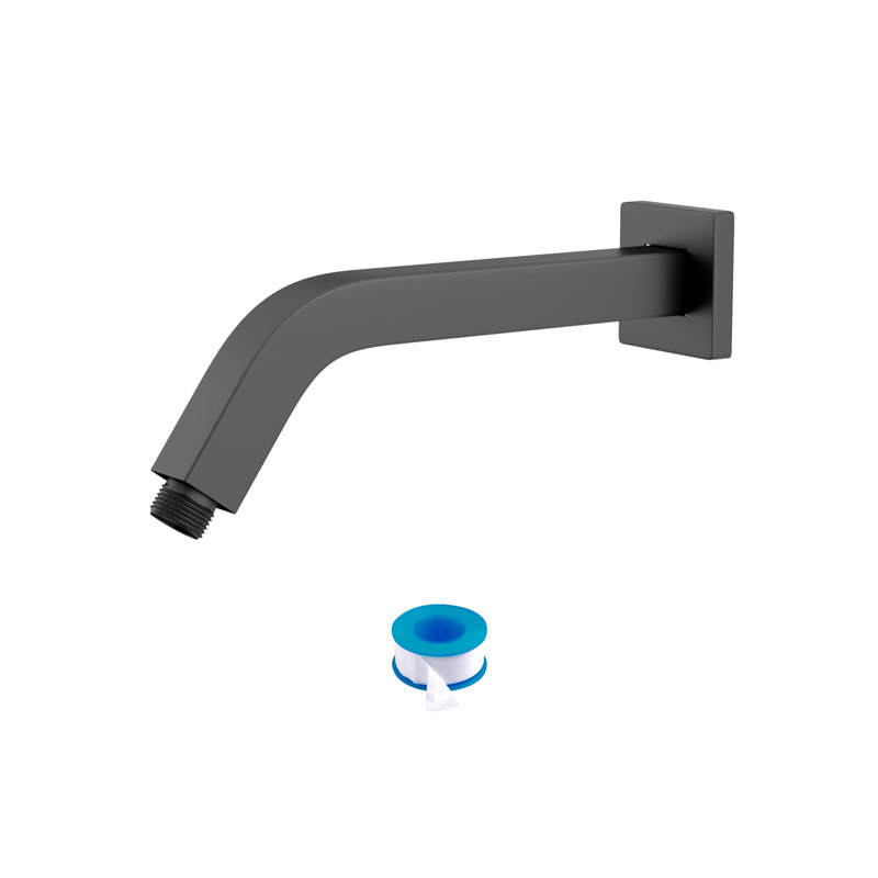 Wall-mounted Shower Arm, Matte Black