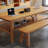 Brown Rectangular Solid Wood desk-108780568