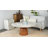 Meranda 31" Round Stone Coffee Table With Walnut Solid Wood Pedestal For Living Room & Home Decor-1245728163-1258029883-1252736973