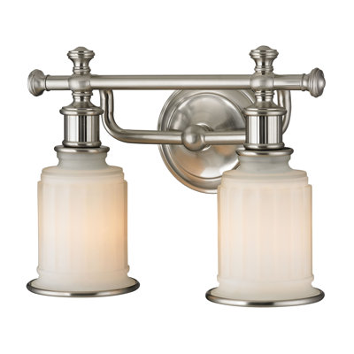 Hinojos 13'' Wide 2-Light Vanity Light - Brushed Nickel