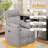 Rotating Massage Recliner with Ring-style Armrests – Single-seat Sofa with Massage Functions, Armrest Pillows,and Side Pockets,Suitable for Living Rooms,Bedrooms,Home Theaters,and Offices-462402435