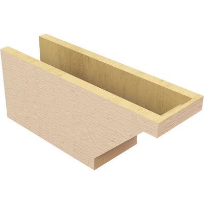 Burlington Woodgrain TimberThane Ra partier queue, brun clair apprêté