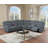 3-Piece Reclining Sectional Set-1804431923