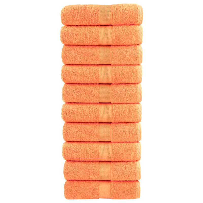 Premium Guest Towels SOLUND 10Pcs 30X50cm 600Gsm, Orange