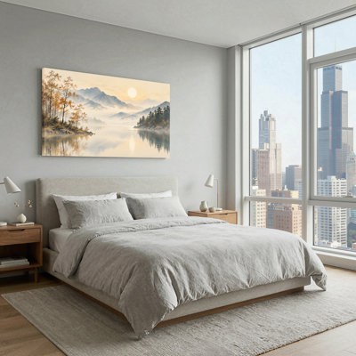 Art mural sur toile Misty Mountain Range
