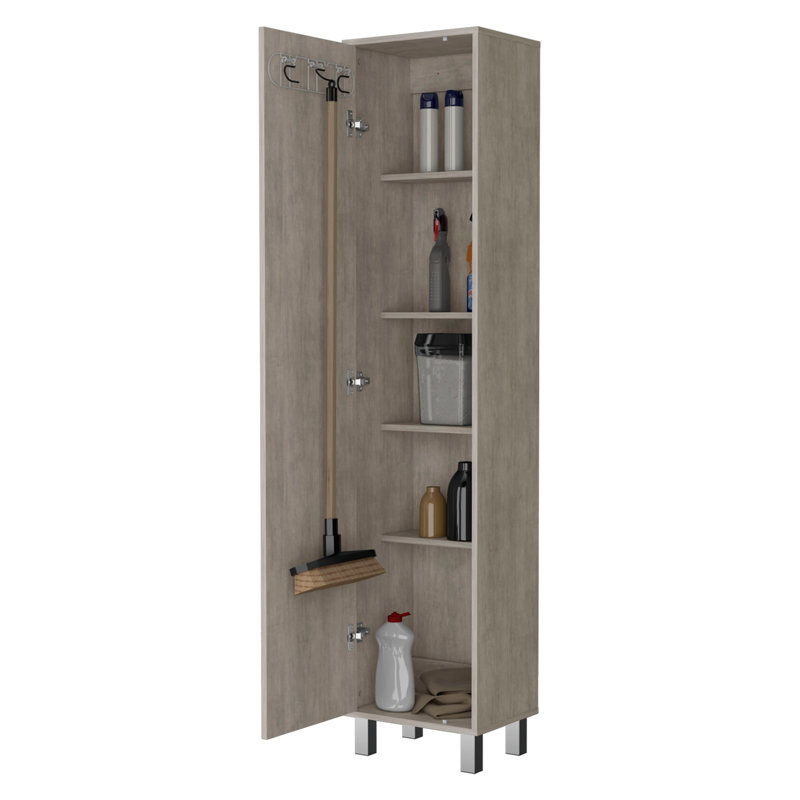 Système de rangement en bois, Gris