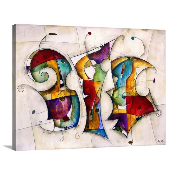 Malveaux «Dance» par Brittiney, impression, H 18 po x l 24 po x p 1,5 po, Toile