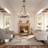 6-light Farmhouse Wagon Wheel Chandelier