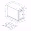 Table d'appoint, table de bout, table d'appoint, table de chevet, table étroite, lampe, tiroir de rangement, placage, traditionnel