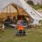 Prayas 22 inch Protable Propane Fire Pit, Gas Fire Pit with Lid-1373810022