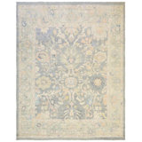 New Afghani Sultanabad Wool On Cotton 11Ft6inx14ft5in Silver