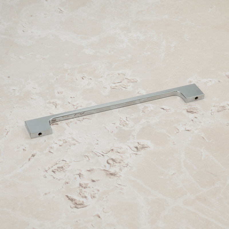Polished Chrome Slim Squared D-Bar Handles, 192mm