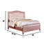 Lit plateforme tapissier double Massingill
