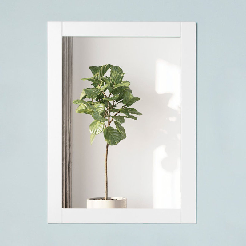 Miroir de salle de bain Lorrika, Blanc