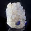 Azurite sur une rosette de quartz - Mine de Zoila, Mexique