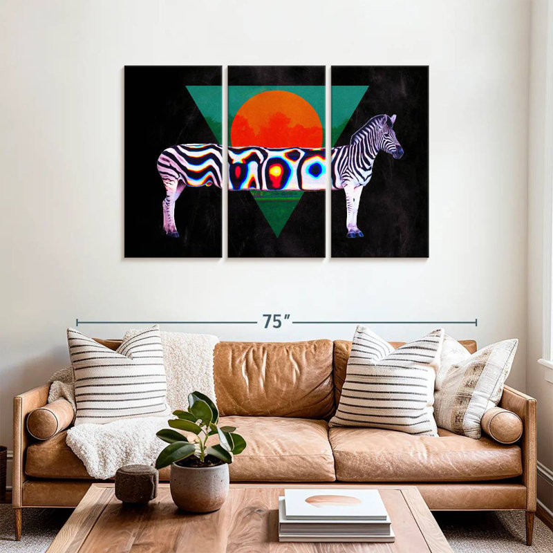 Brampt Zebra Illusion, 36" H x 57" W