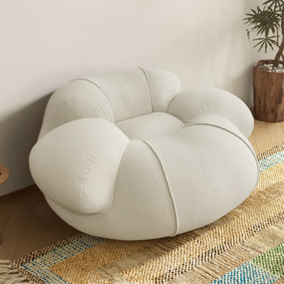 Wowmax Oversized Round Cloud Accent Chair