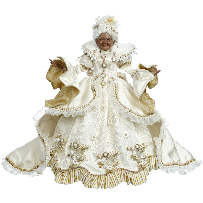 African American Snow And Pearls Mrs. Claus - 23 Inches