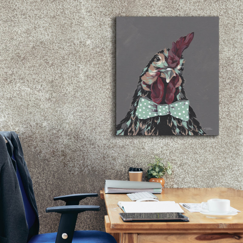  «Dapper Dude» par Michele Norman, art mural sur toile, 26 po x 30 po