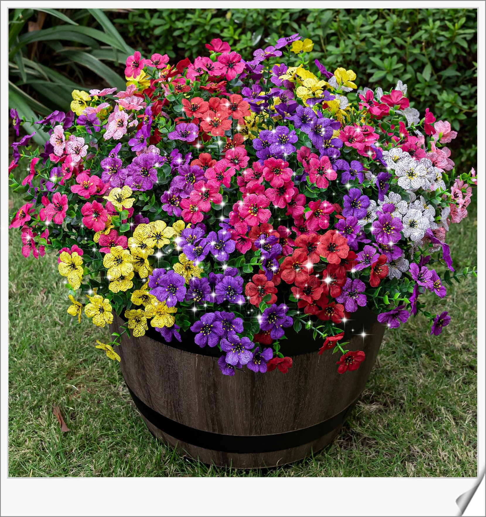 tyokas 12Pcs Fleurs Artificielles Plantes Artificielles D'extérieur tyokas 12Pcs Fleurs Artificielles Plantes Artificielles D'extérieur