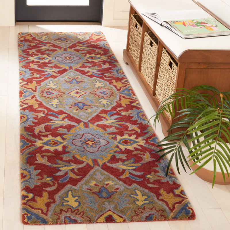 Lyliana Hand Tufted Wool Floral Rug, Runner 2'3" x 8'