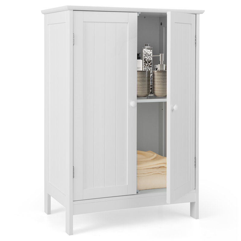 Amielle Freestanding Bathroom Cabinet, White