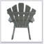 Chaise Adirondack inclinable en bois
