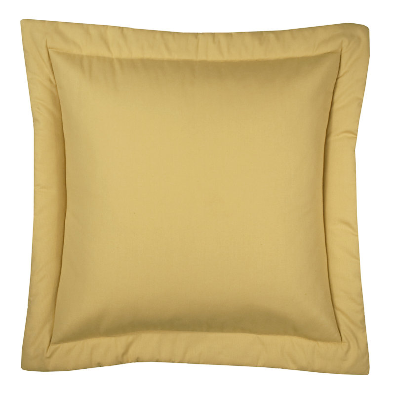 Captiva Traditional Cotton Solid Gold Euro Sham