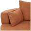 Fauteuil demi-tonneau pivotant en chenille l 56,3 po x P 56,3 po x H 35,5 po Aurelia