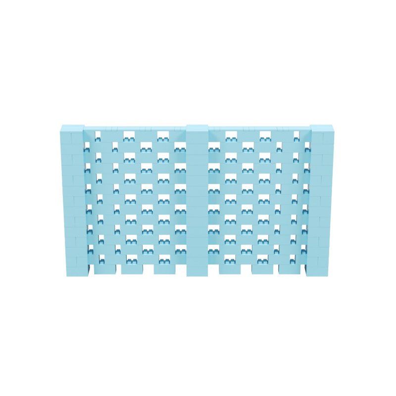 Ensemble mural Everblock, Bleu clair, H 84 po x l 144 po x P 12 po