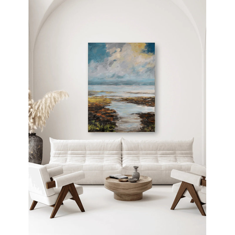 «Here Comes The Sun», reproduction d'art sur toile, H 24 po x l 20 po x P 1,75 po, Toile avec cadre brun
