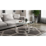 Eclipse Clear Glass Coffee Table Set