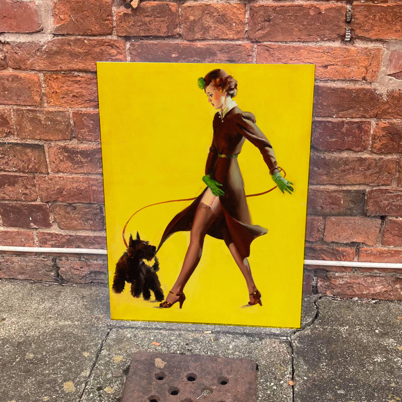 People Wall Decor on Metal, 40cm H x 28cm W