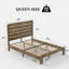 Base de lit plateforme en bois-840176310