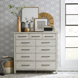 Jahque Solid Wood 52'' W 11 - Drawer Dresser
