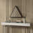 Leighlan Iron Frame Triangle Wall Mirror