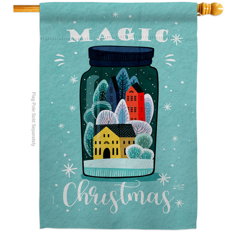 Drapeau de maison en polyester 2 côtés 3,3 pi x 2,3 pi