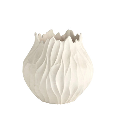 Bloom Vase Round-Matte White