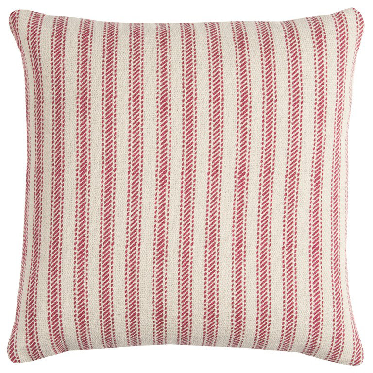 Housse de coussin Percy, Rouge, Housse de coussin seulement - sans coussin